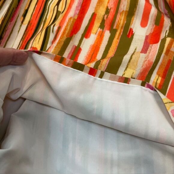 Slate & Willow Women's Striped Elliott Romper Orange Black Green Gold Size Small - Picture 5 of 13